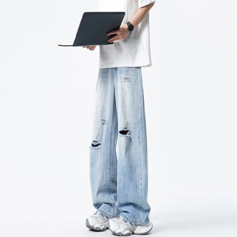 TINA GIA Jeans Men's Light Blue-3