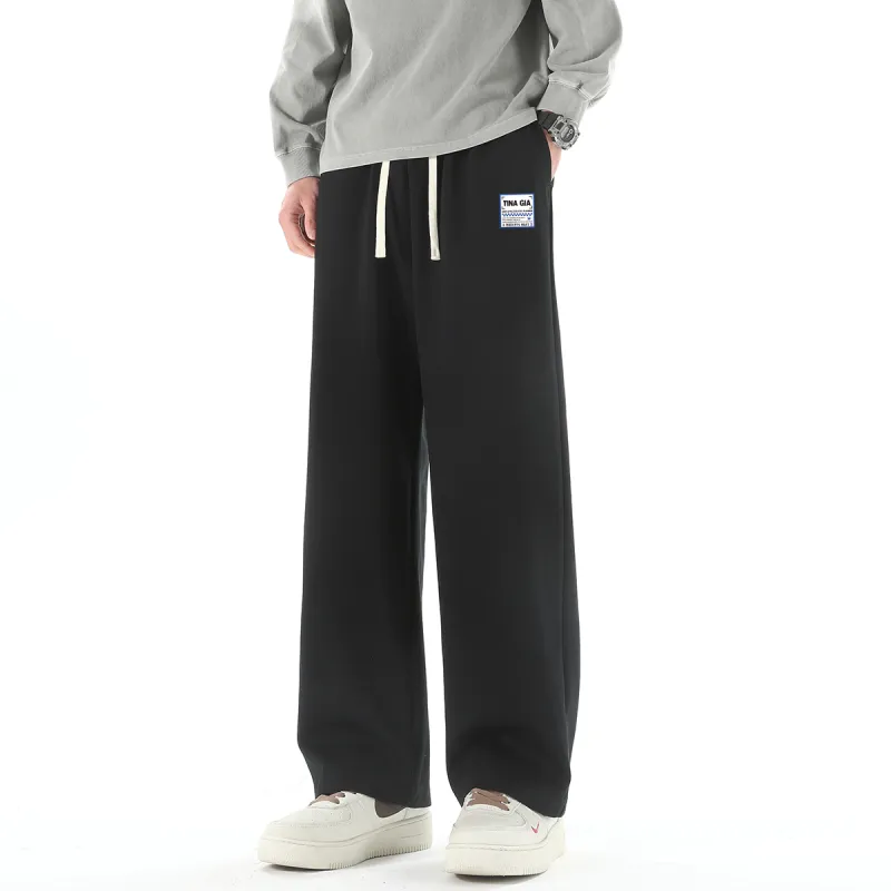 TINA GIA Knitted Sports Pants Unisex Dark Gray-3