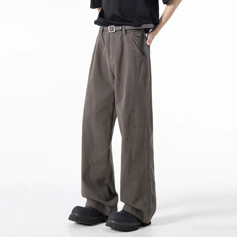 TINA GIA Casual Pants Unisex Khaki-11