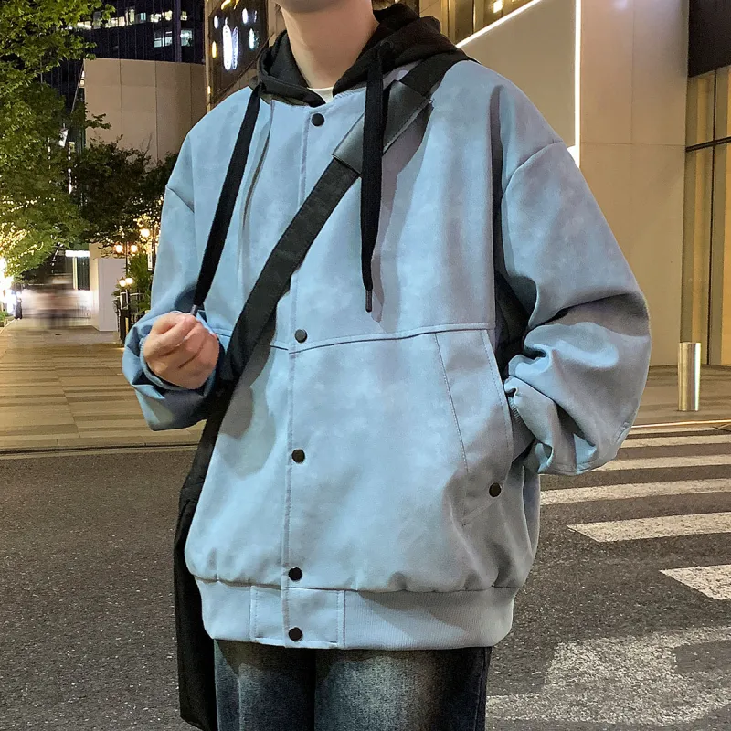 TINA GIA Jackets Coats Unisex Light Blue-2