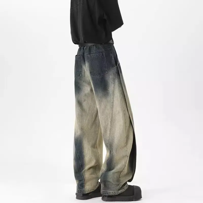 TINA GIA Jeans Men's Yellow Mud Blue-3