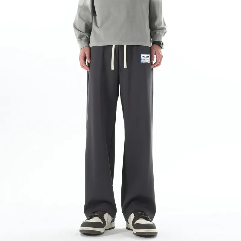 TINA GIA Knitted Sports Pants Unisex Dark Gray-8