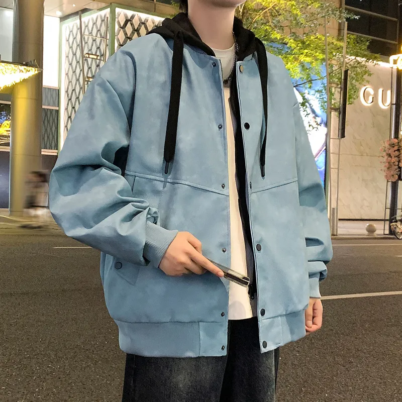 TINA GIA Jackets Coats Unisex Light Blue-3