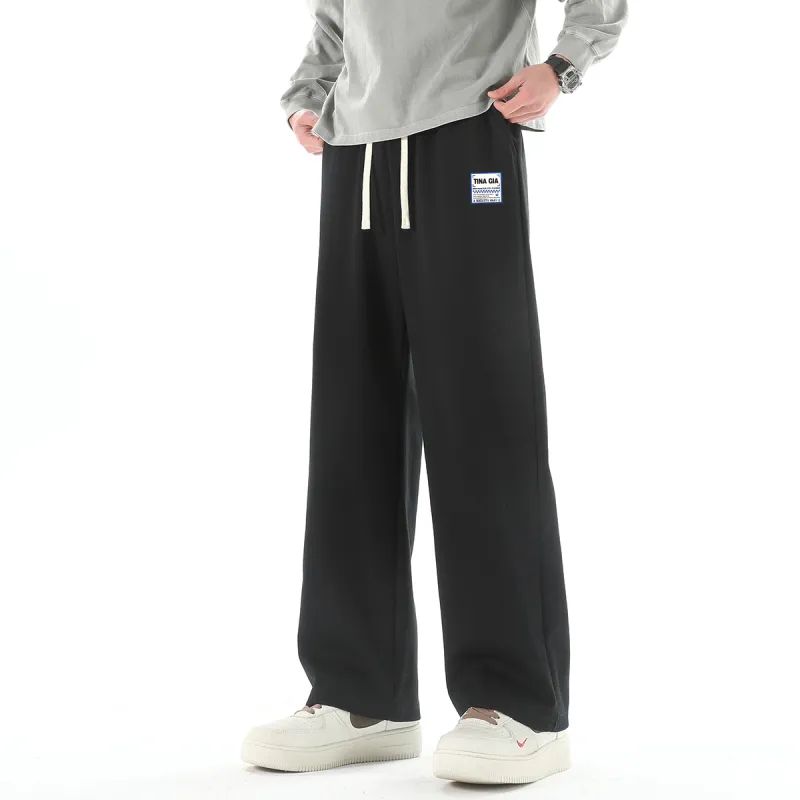 TINA GIA Knitted Sports Pants Unisex Dark Gray-2