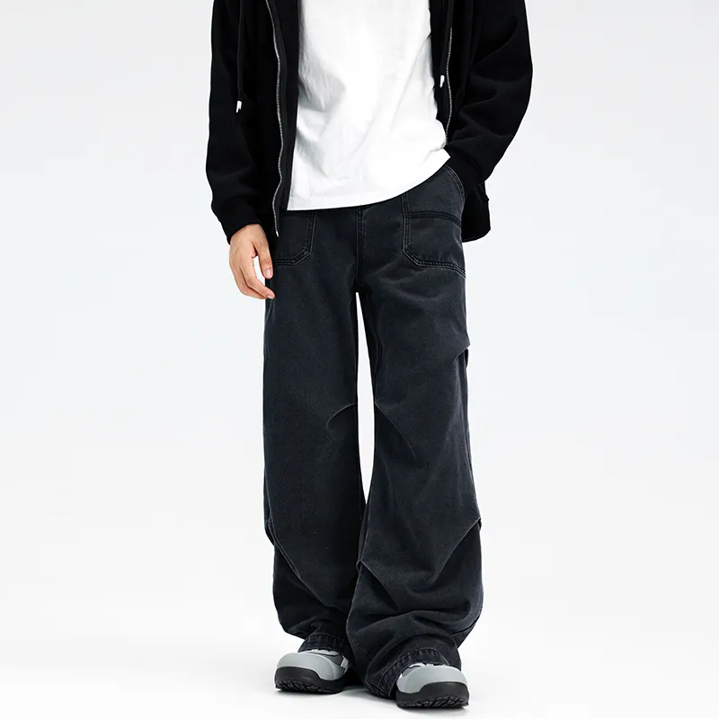 TINA GIA Jeans Unisex Black Gray-2