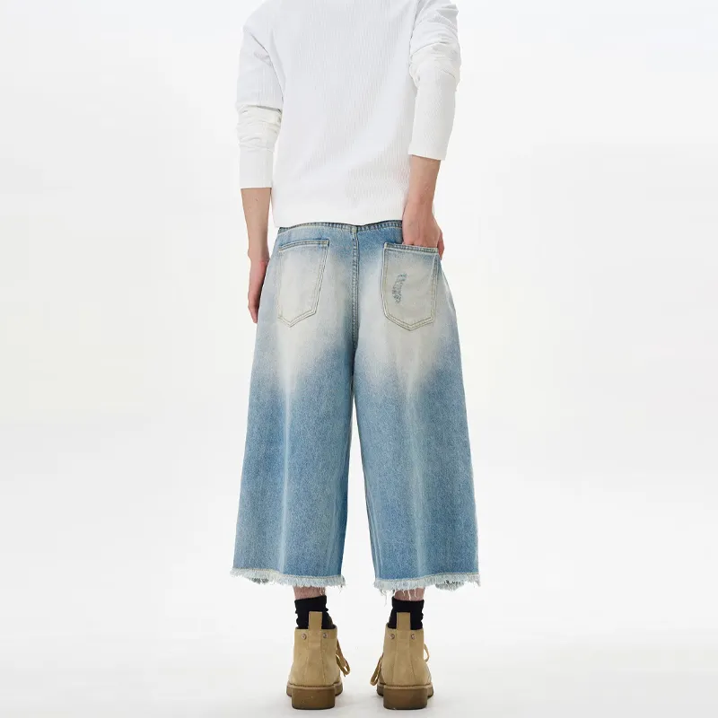 TINA GIA Denim Shorts Unisex Blue-2