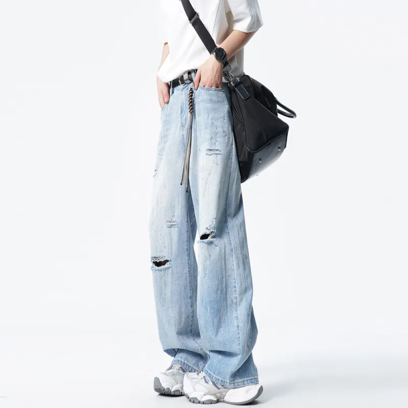 TINA GIA Jeans Men's Light Blue-4
