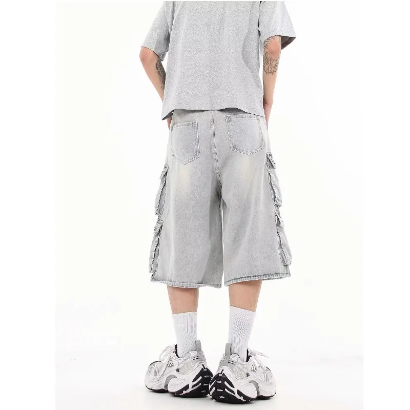 TINA GIA Denim Shorts Men's Blue-1