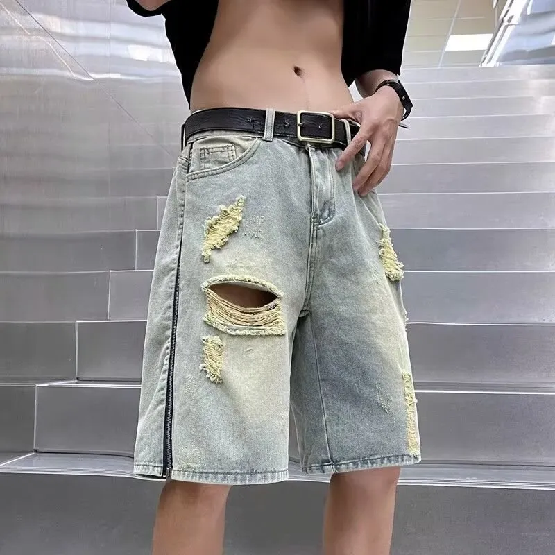 TINA GIA Denim Shorts Unisex Blue-1