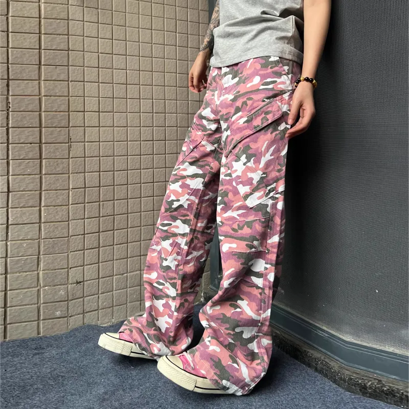 SUNSETMONENT Jeans Unisex Pink-4