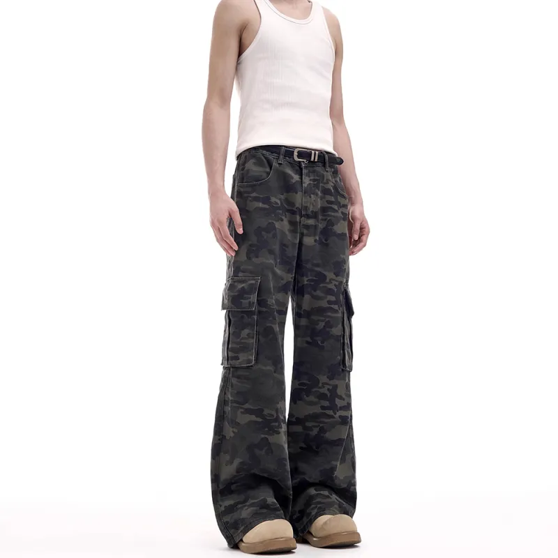 SUNSETMONENT Jeans Unisex Camouflage-1