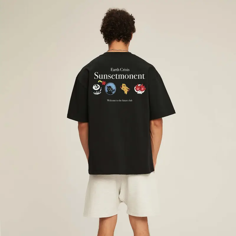 SUNSETMONENT Short Sleeved T Shirts Unisex-2