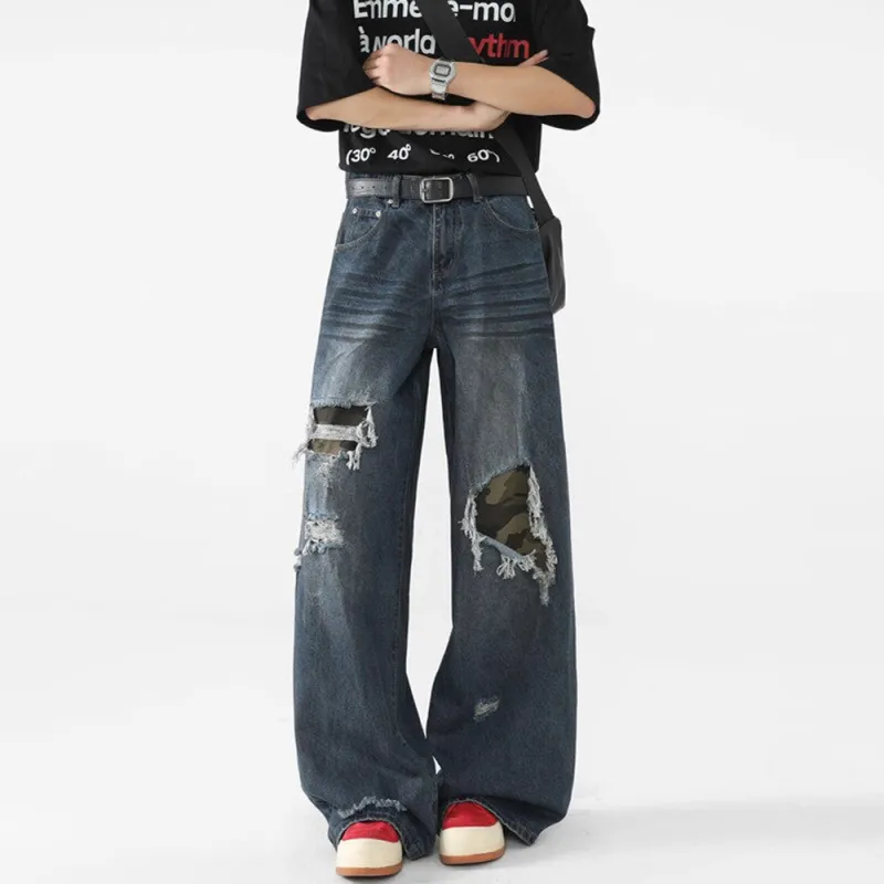 SUNSETMONENT Jeans Unisex Blue-4