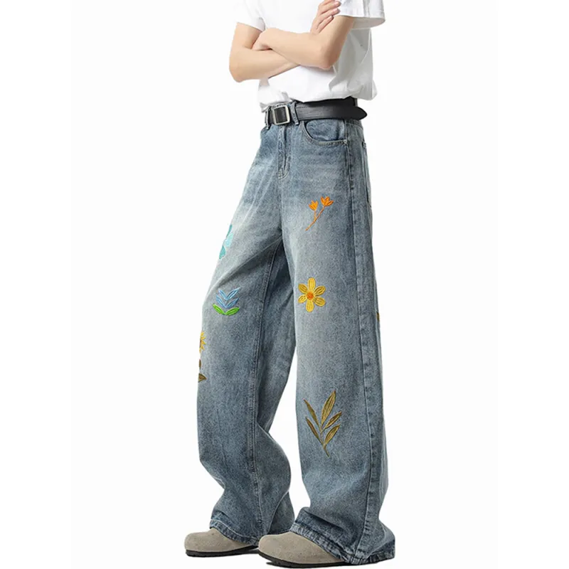 SUNSETMONENT Jeans Unisex Blue-2