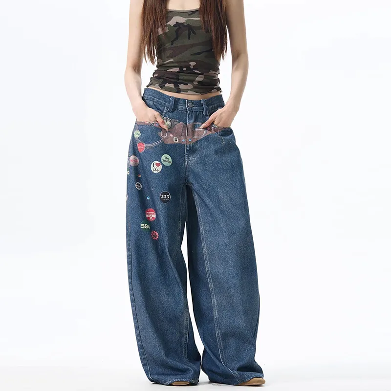 SUNSETMONENT Jeans Unisex Blue-3