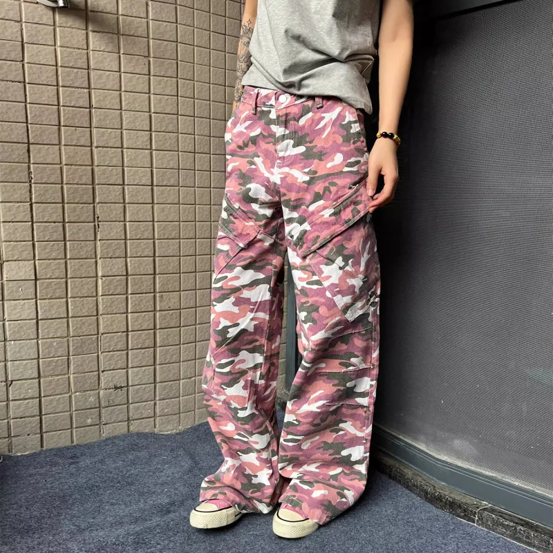SUNSETMONENT Jeans Unisex Pink-1