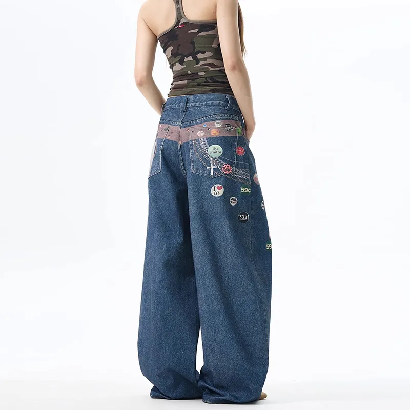 SUNSETMONENT Jeans Unisex Blue-1