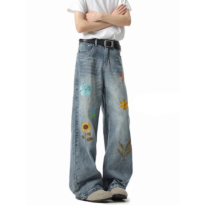 SUNSETMONENT Jeans Unisex Blue-1
