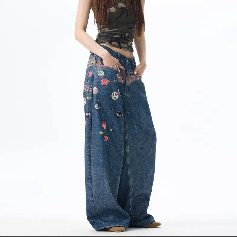 SUNSETMONENT Jeans Unisex Blue-2