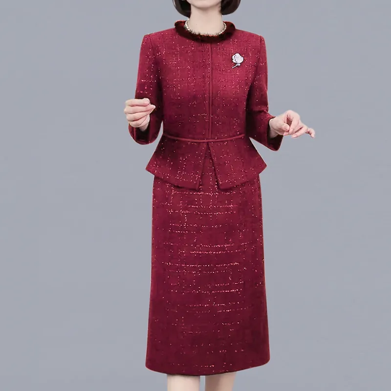 Lucybaily Long Sleeved Dresses Women's-3