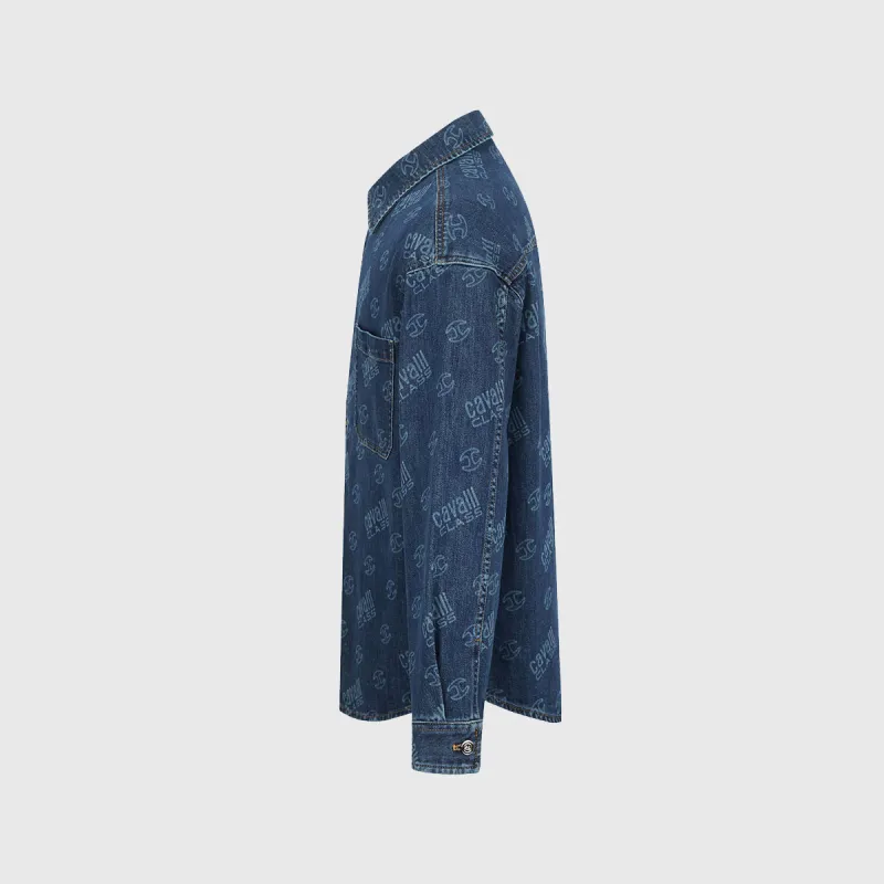 Cavalli Class Denim Jacket Men's-1