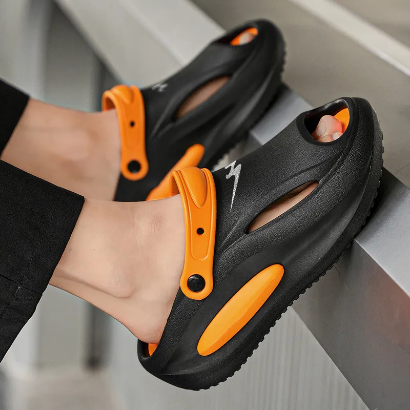 Binary EVA Cut Out Quick Dry Slip Resistant Slide Slippers Unisex-3