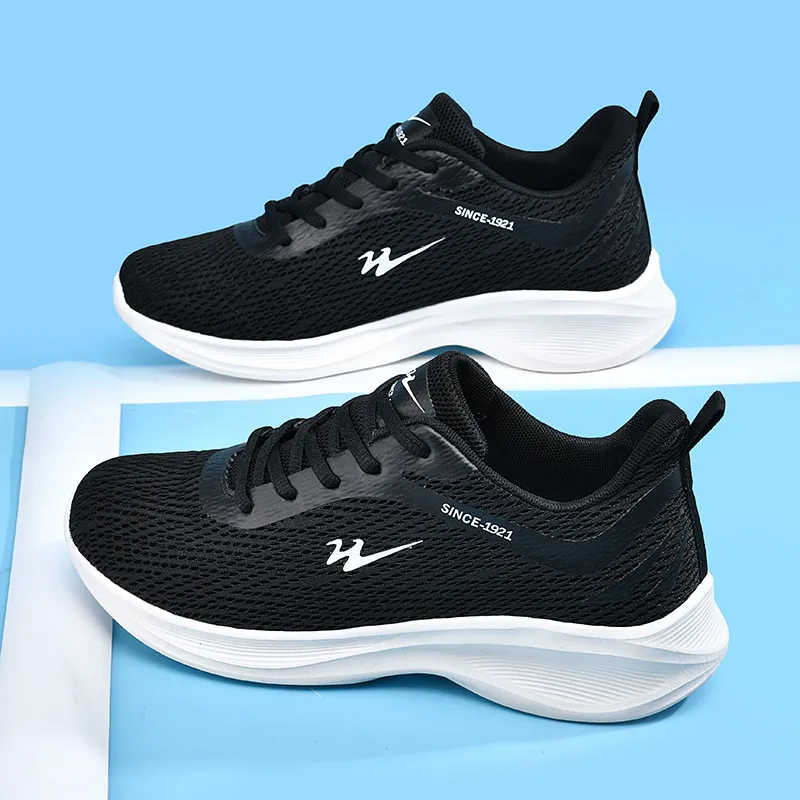 Binary Running Shoes Men Low Top White-4