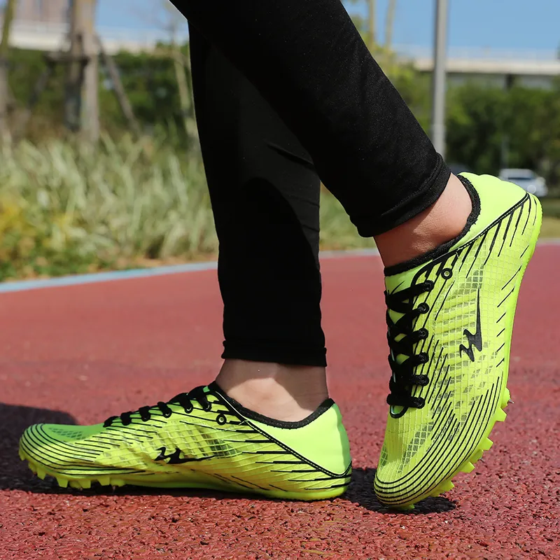 Binary Cushioning Anti Slip Wear Resistant Breathable Lightweight Rebound Low Top Running Shoes Unisex Neon Green-15