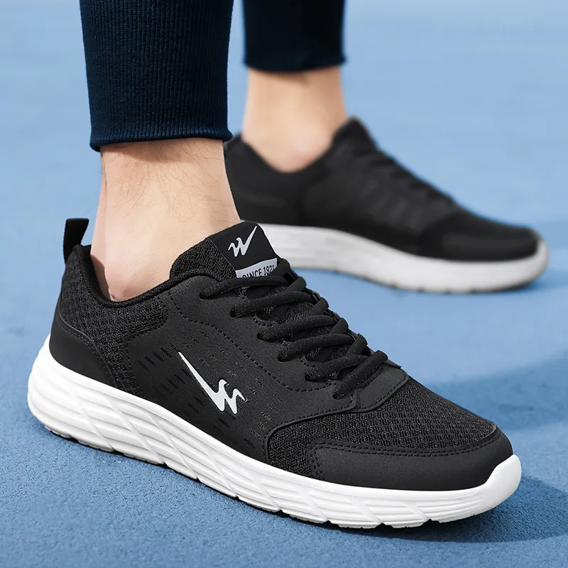 Binary Low Top Running Shoes Men's Black-7