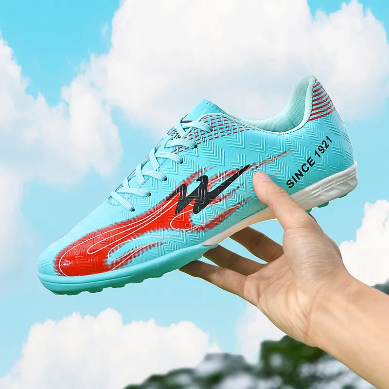 Binary TF Turf Cushioning Abrasion Resistant Lightweight Soccer Shoes Unisex Aqua-4