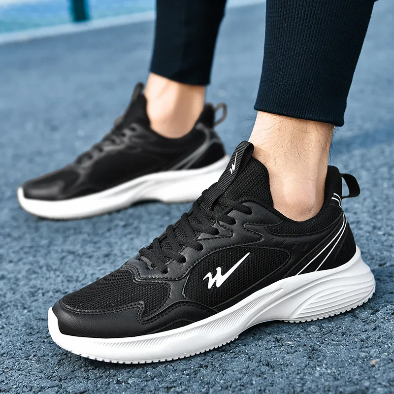 Binary Low Top Running Shoes Men's Black-5
