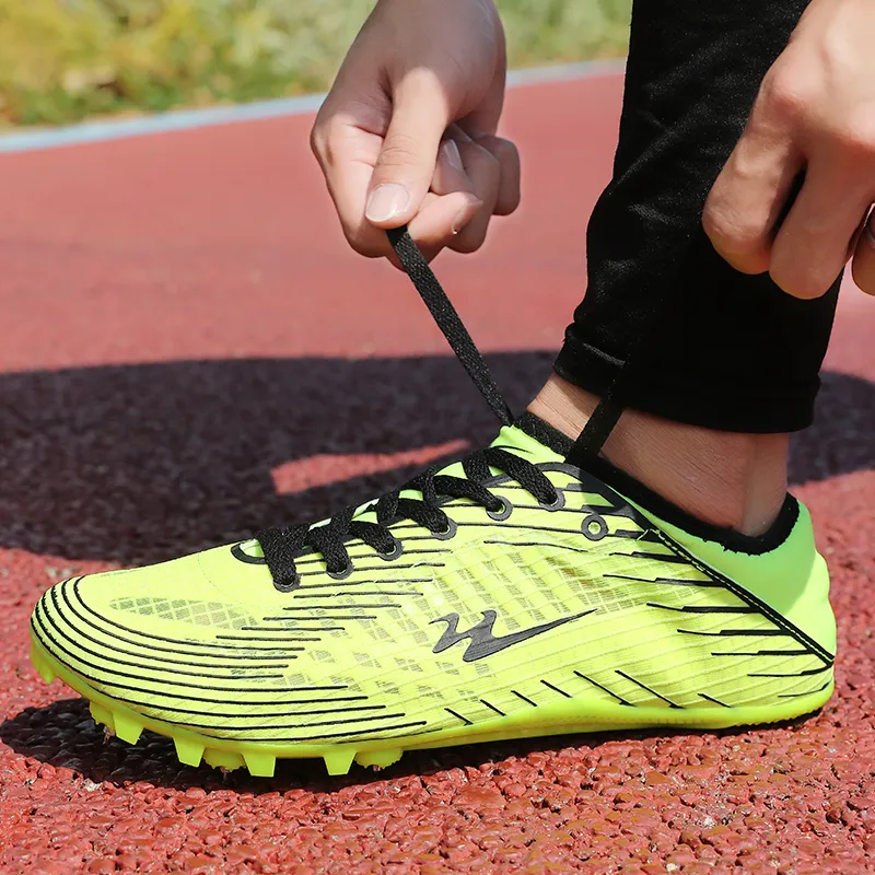 Binary Cushioning Anti Slip Wear Resistant Breathable Lightweight Rebound Low Top Running Shoes Unisex Neon Green-10
