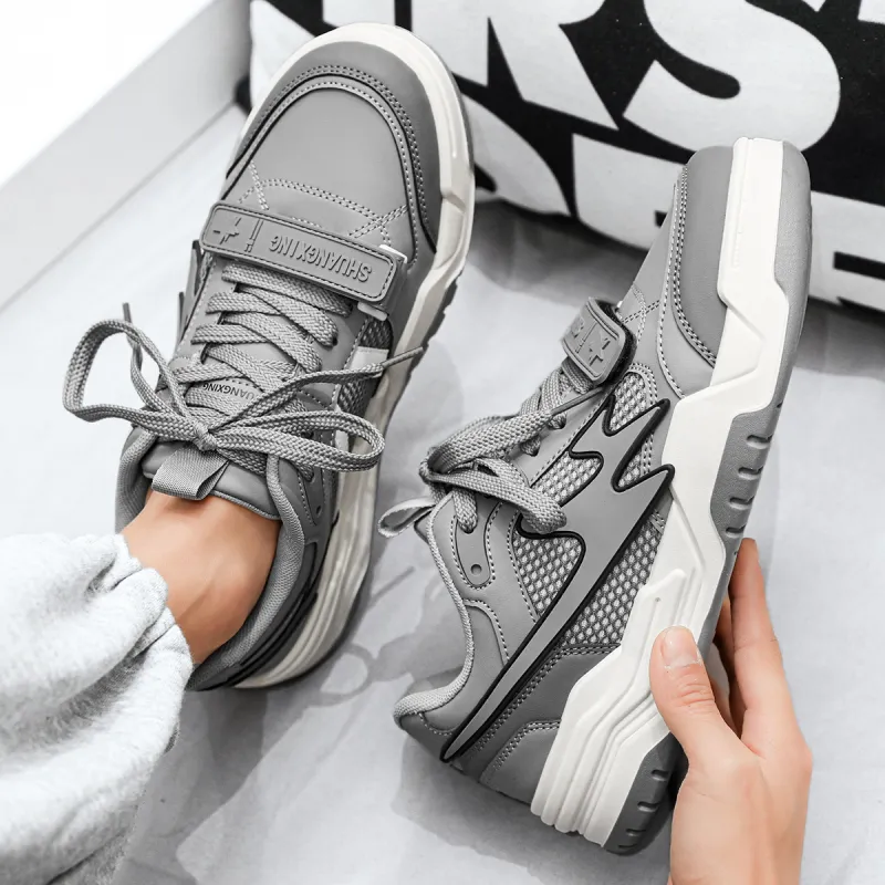 Binary Cushioned Wear Resistant Lightweight Breathable Slip Resistant Low Top Vintage Basketball Shoes Men's Cool Gray-6