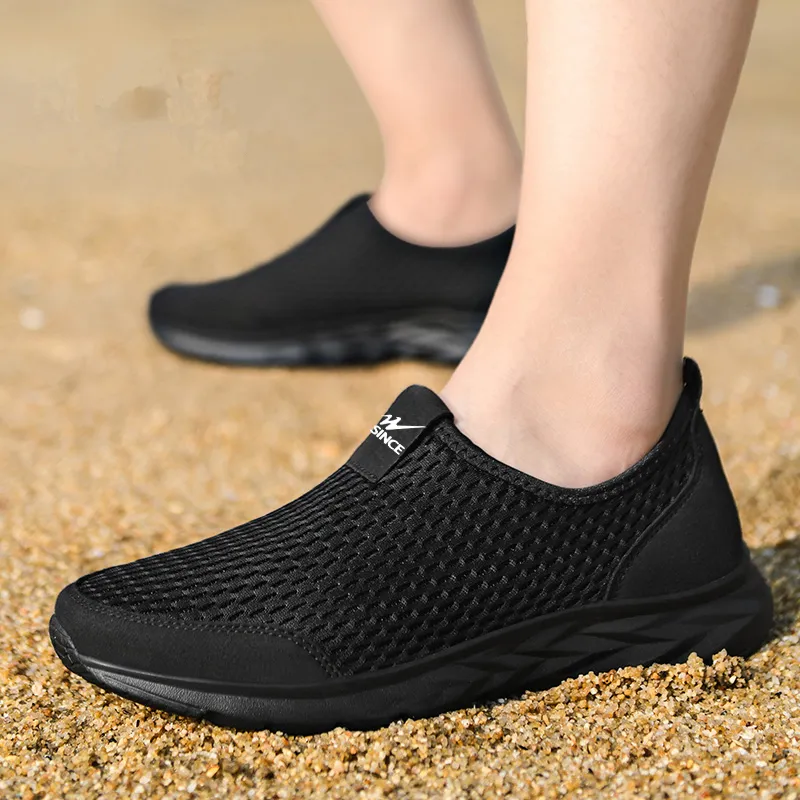 Binary Cushioning Rebound Lightweight Breathable Slip Resistant Low Top Casual Shoes Men's Black Warrior-2