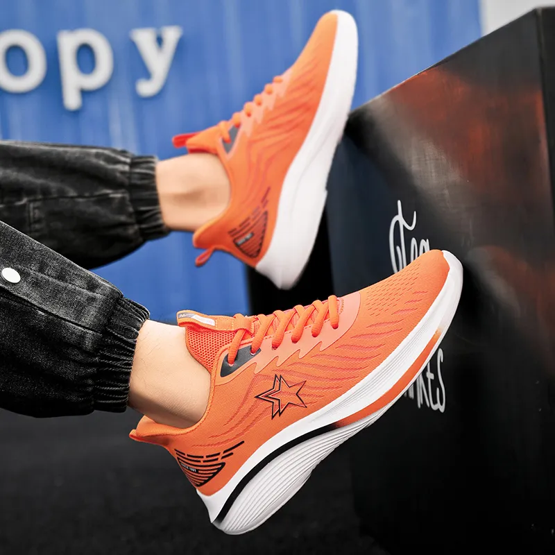Binary Running Shoes Men Low Top Black-7
