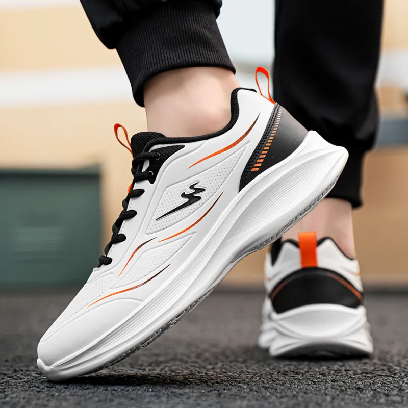 Binary Low Top Running Shoes Men's Ivory White-7