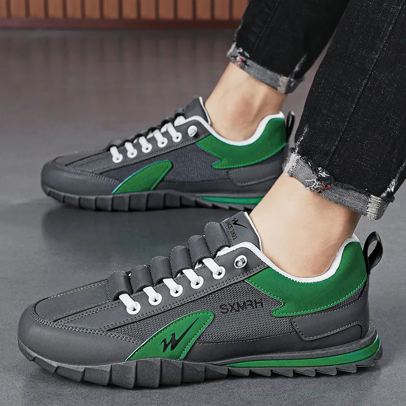 Binary Low Top Casual Shoes Men's Gray Green-10