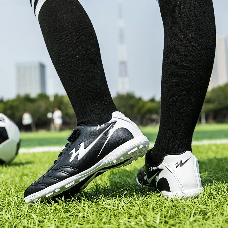 Binary Soccer Shoes Women's Low Top Black-4