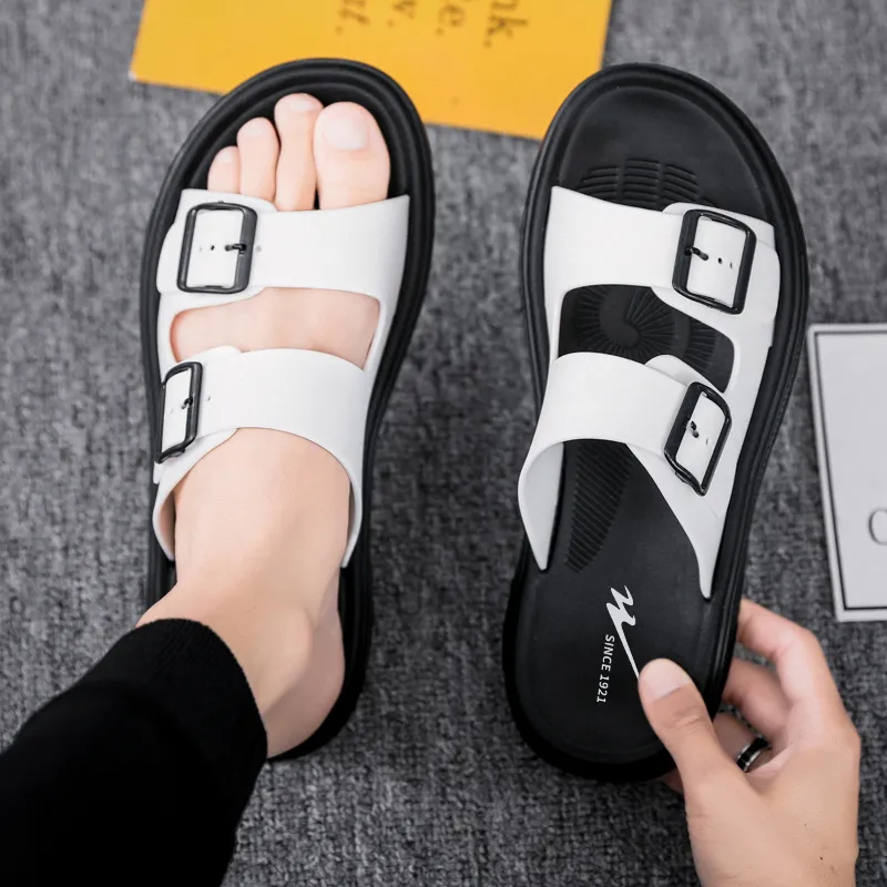 Binary Slip Resistant Cushioning Slide Slippers Men's-15