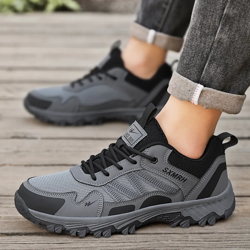 Binary Low Top Hiking Shoes Men's Dark Gray-4