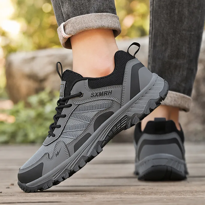 Binary Low Top Hiking Shoes Men's Dark Gray-5