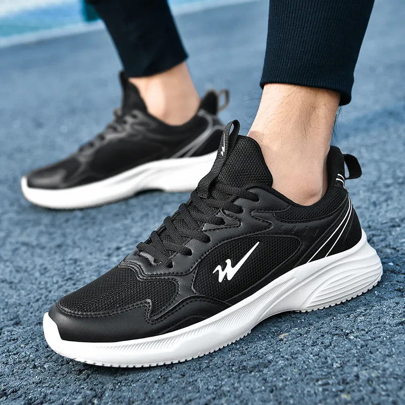 Binary Low Top Running Shoes Men's Black-7
