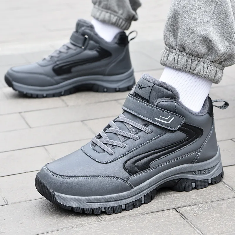 Binary High Top Casual Shoes Men's Dark Gray-5
