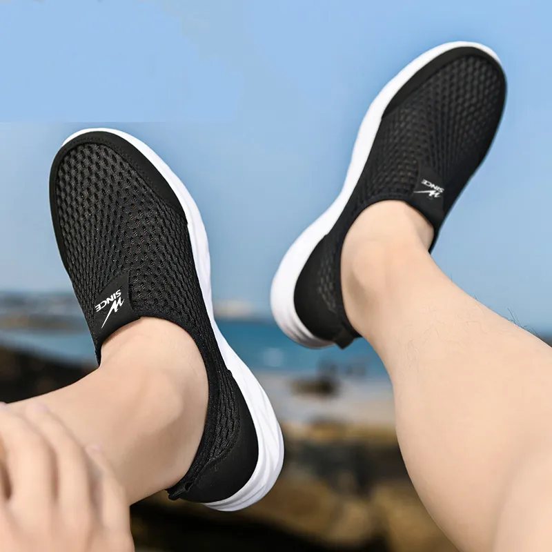 Binary Cushioning Rebound Lightweight Breathable Slip Resistant Low Top Casual Shoes Black White-3