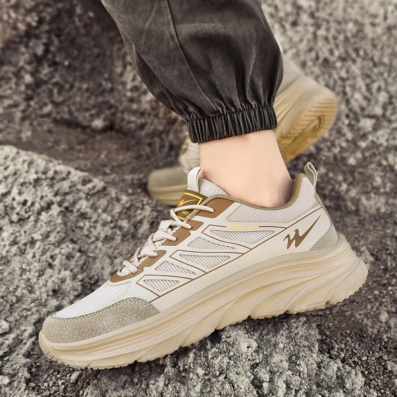 Binary Cushioning Height Increasing Support Lightweight Breathable Slip Resistant Low Top Outdoor Shoes Men's Sand-10