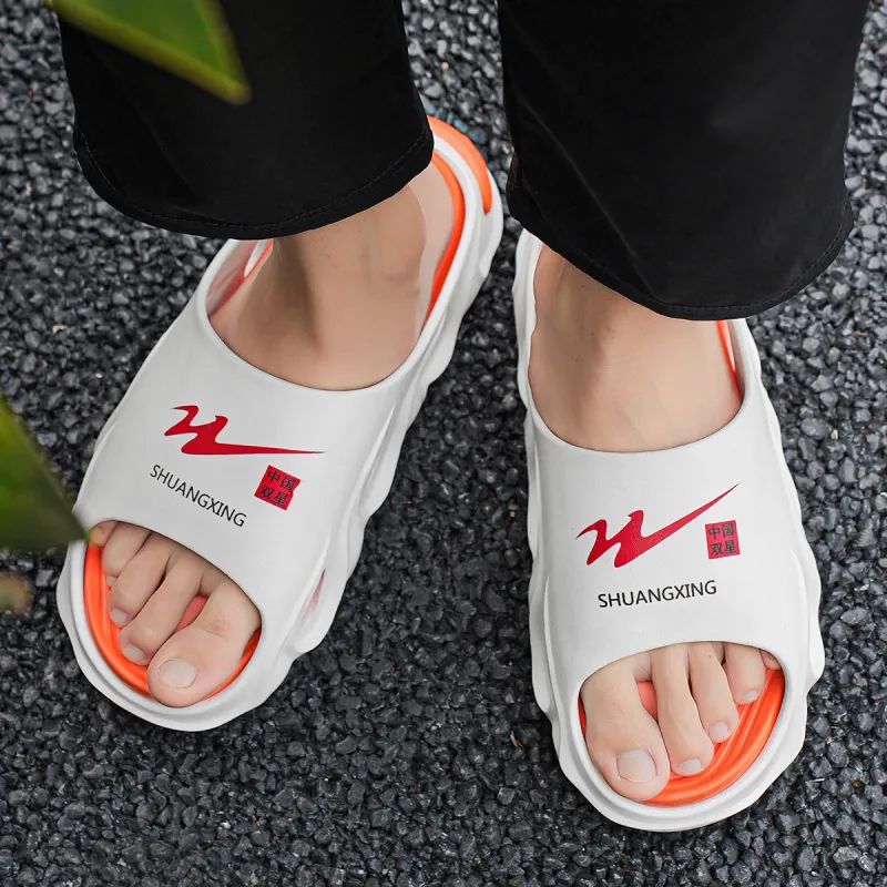 Binary Slide Slippers Men Black-8