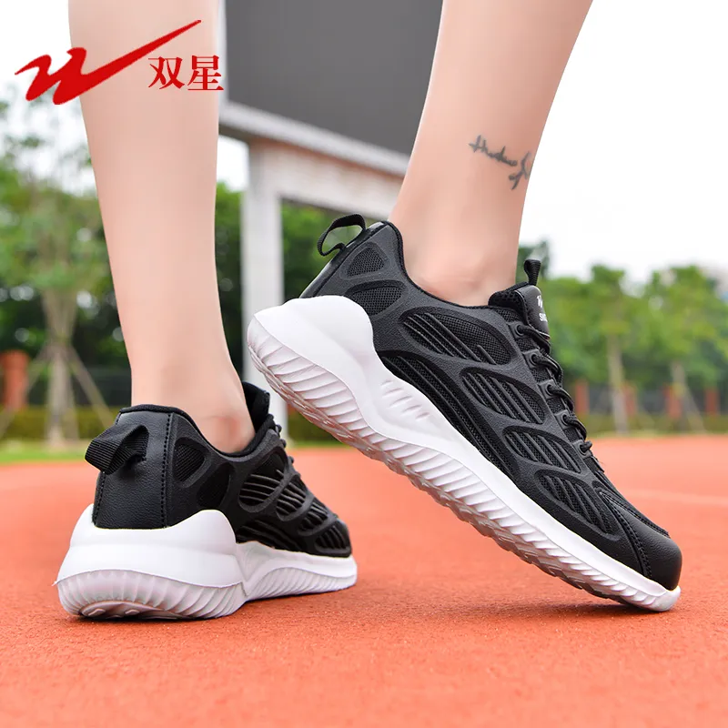 Binary Cushioning, Abrasion Resistant, Lightweight, And Breathable Low Top Casual Shoes Unisex Black White-8