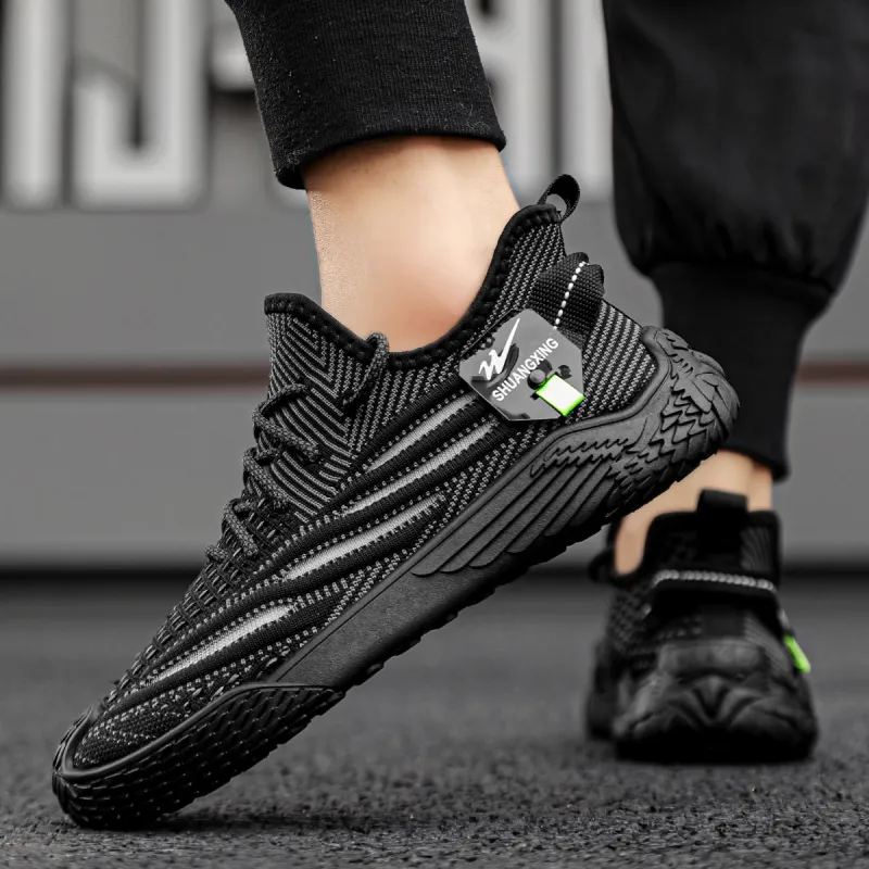 Binary Low Top Running Shoes Men's Black-8