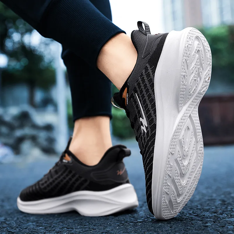 Binary Low Top Running Shoes Men's Black-7
