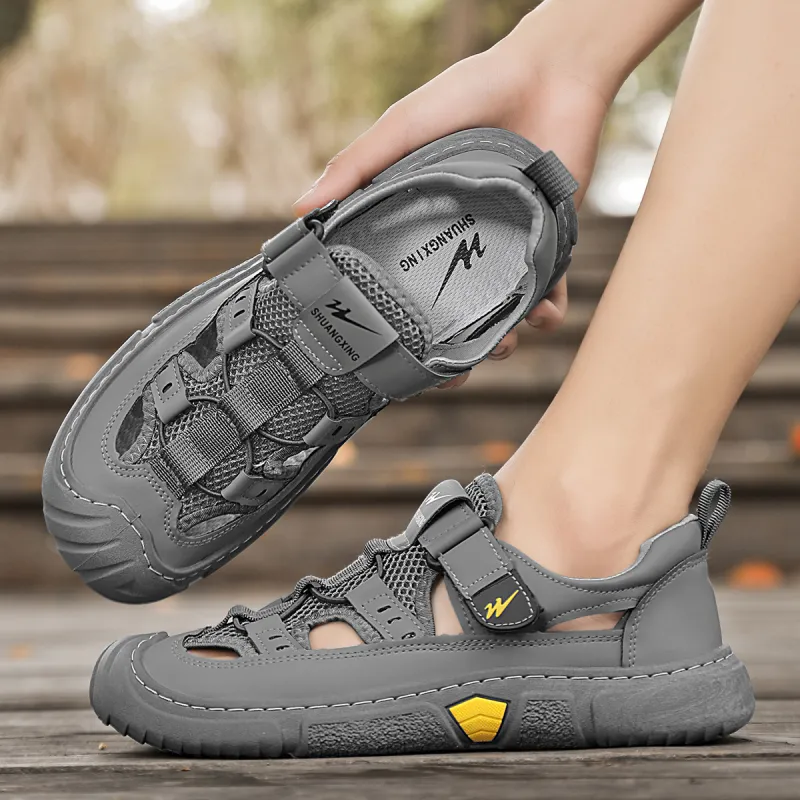 Binary Slip Resistant, Abrasion Resistant, Waterproof, And Breathable Lightweight Low Top Casual Shoes Men's Gray-7